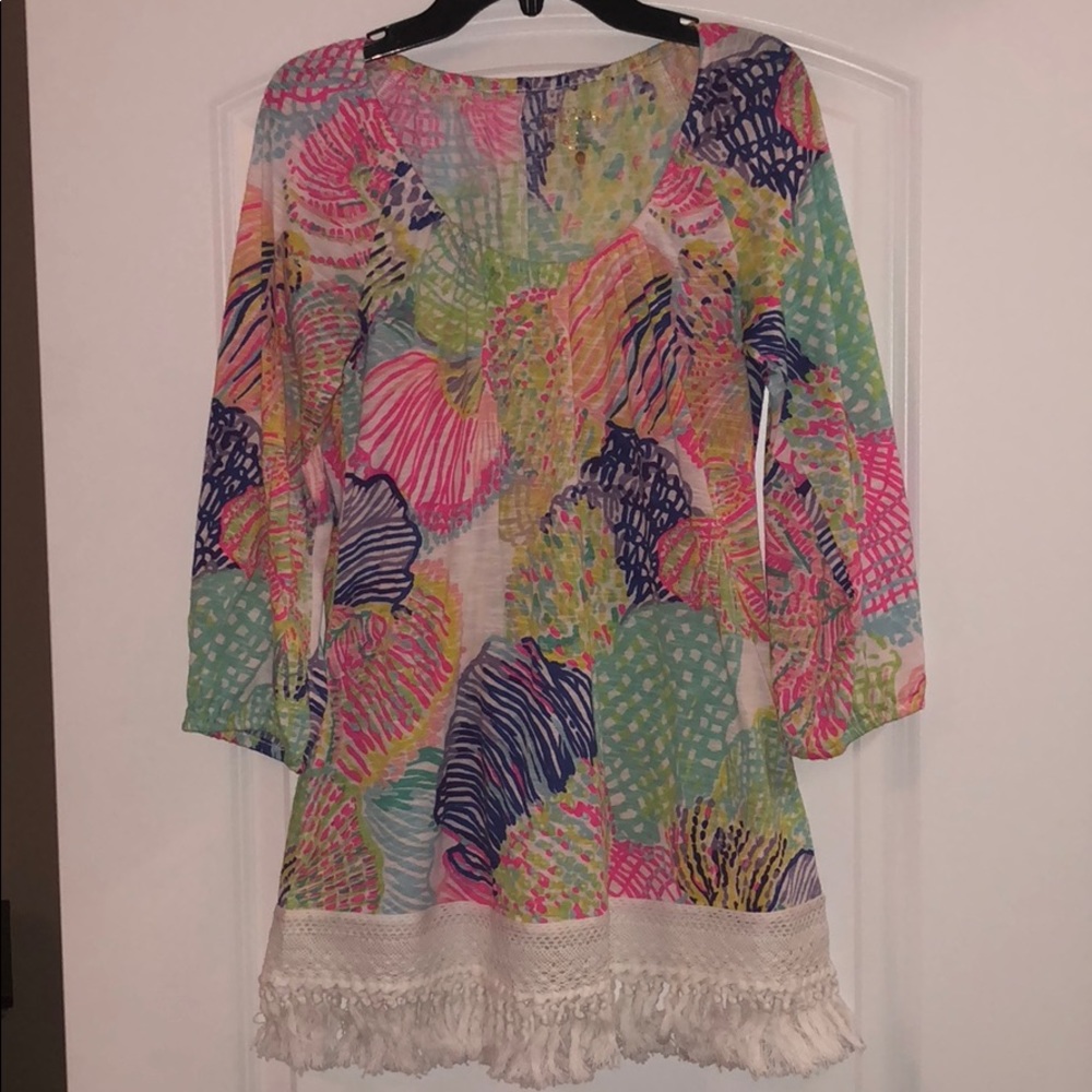 Lilly Pulitzer XS long sleeve thin summer top